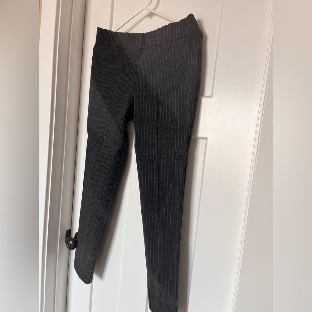Jones New York Black Pinstripe Skinny Pants